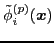 $\displaystyle \tilde{\phi}_i^{(p)} ({\boldsymbol x})$