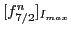 $ [f_{7/2}^n]_{I_{max}}$