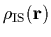 $\rho_{\rm IS}({\bf r})$