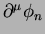 $\partial^\mu\phi_n$