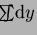 ${\textstyle\int\hspace{-1.0em}\sum}{\rm d}{y}$