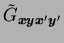 $\tilde{G}_{\mbox{{\boldmath {${\scriptstyle x}$}}}\mbox{{\boldmath {${\scriptst...
...box{{\boldmath {${\scriptstyle x}$}}}'\mbox{{\boldmath {${\scriptstyle y}$}}}'}$