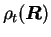 $\rho_t(\mbox{{\boldmath {$R$}}})$