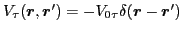 $ V_\tau(\bm{r},\bm{r}')=-V_{0\tau}
\delta(\bm{r}-\bm{r}')$