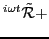 $\displaystyle ^{i\omega t} \tilde{\cal R} +$