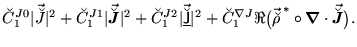 $\displaystyle \breve{C}_{1}^{J0} \vert\vec{\breve {J}} \ofbboxofr \vert^2
+ \br...
...dmath {$\nabla$}}}\cdot\vec{\breve {\mbox{{\boldmath {$J$}}}}} \ofbboxofr\big).$