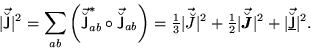 \begin{displaymath}
\vert\vec{\breve{\mathsf J}}\vert^2 =
\sum_{ab}\left(\vec{\b...
...}\vert^2
+ \vert\underline{ \vec{\breve{\mathsf J}}} \vert^2 .
\end{displaymath}