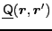 $\displaystyle \underline{\mathsf{Q}}(\bm{r},\bm{r}')$