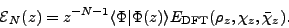 \begin{displaymath}
{\cal{}E}_N(z)= z^{-N-1}
\langle\Phi\vert\Phi(z)\rangle E_{\mbox{\rm\scriptsize {DFT}}}(\rho_z,\chi_z,\bar{\chi}_z) .
\end{displaymath}