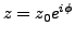 $z=z_0e^{i\phi}$