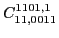 $C_{11,0011}^{1101,1}$