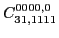 $\displaystyle C_{31,1111}^{0000,0}$