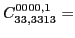 $\displaystyle C_{33,3313}^{0000,1}=$