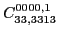 $\displaystyle C_{33,3313}^{0000,1}$