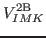 $\displaystyle V^{{\rm 2B}}_{IMK}
% \frac{ \langle\Psi \vert {\hat{V}_{{\rm 2B}}...
...si\rangle}{\langle\Psi \vert \hat{P}^I_{MK} \vert \Psi \rangle} \nonumber \\
$