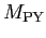 $\displaystyle M_{\mbox{\scriptsize {PY}}}$