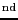 $^{\rm nd}$