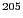${^{205}}$