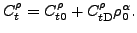 $\displaystyle C_t^{\rho} = C_{t0}^{\rho} + C_{t{\rm D}}^{\rho} \rho_0^\alpha.$