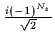 $\frac{i(-1)^{N_z}}{\sqrt{2}}$