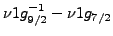 $ \nu 1g_{9/2}^{-1}- \nu 1g_{7/2}$