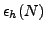 $\displaystyle \epsilon_h(N)$