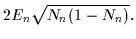 $\displaystyle 2E_n\sqrt{N_n(1-N_n)}.$