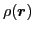 $\rho(\boldsymbol{r})$