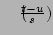 $ \psi(\frac{t-u}s)$