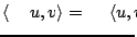 $ \left<\alpha u, v\right> = \alpha\left<u, v\right>$