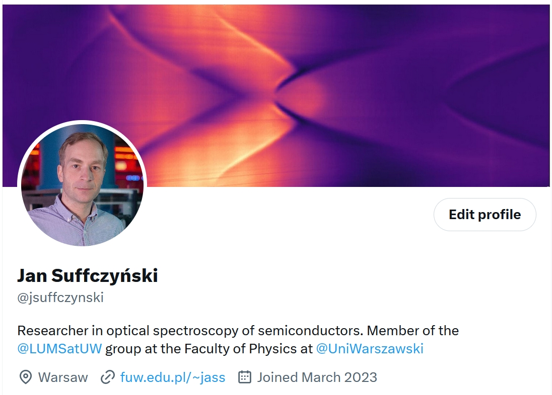 Twitter account of Jan Suffczynski