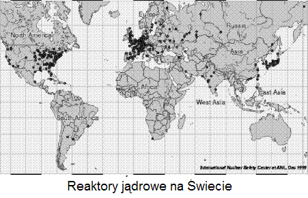 Rozlokowanie reaktorów jądrowych