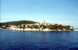 Korcula - widok z promu