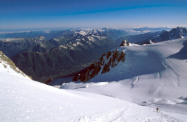 Podejcie na Mont Maudit